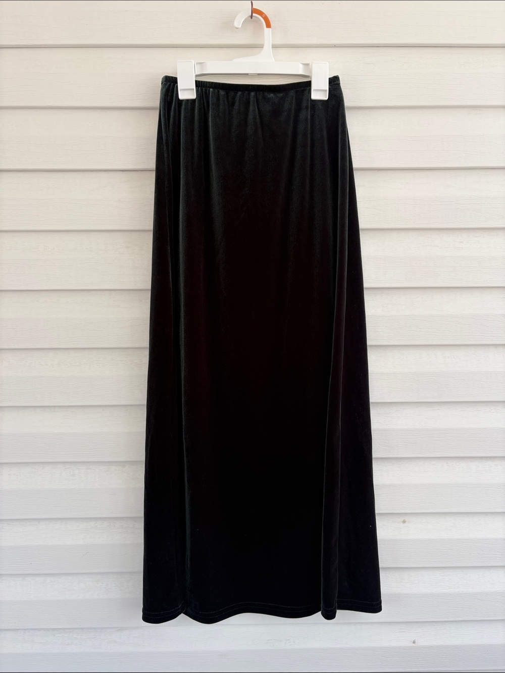 Vintage Copper Key Green Velvet Maxi Skirt | Jonathan Martin | Cottagecore